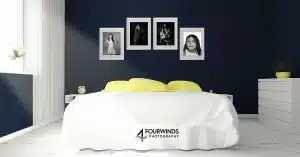 Fine Art Bedroom wall art Room Mockup